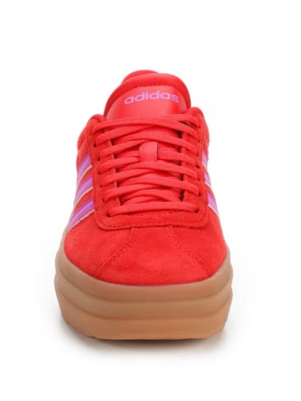 Adidas VL Court 3.0 Bold Platform Sneakers Red / Pink / Gum Women’s - Picture 4 of 14